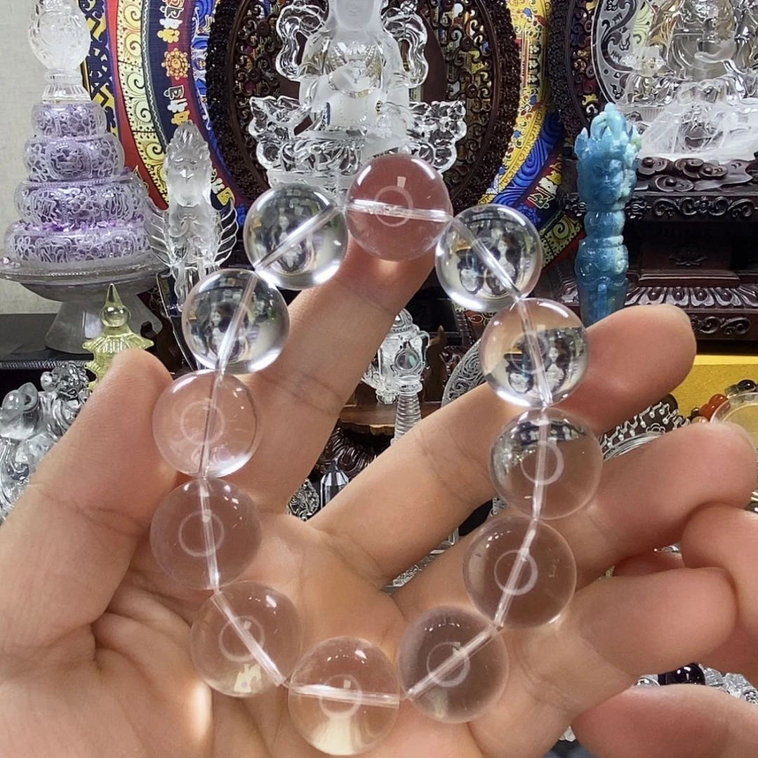 温***两发饰未镶嵌水晶水晶珠子