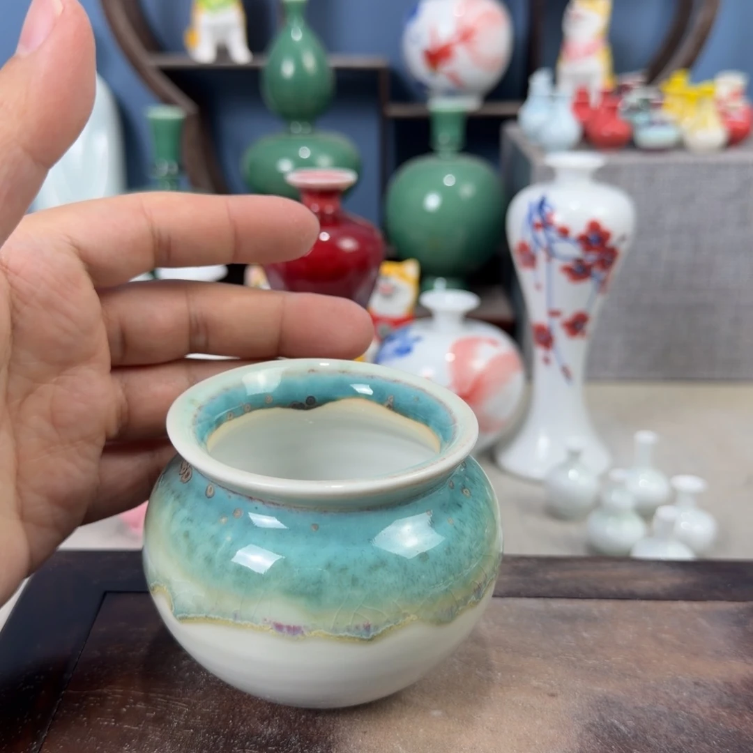 陶瓷手工小花器摆件