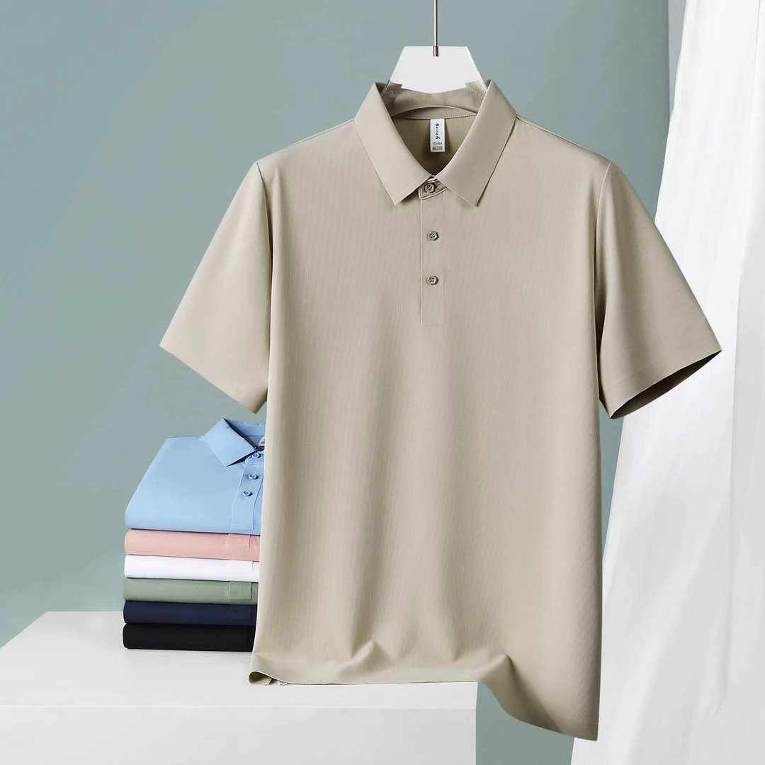 25夏季皮尔卡丹新款短袖polo衫男士休闲速干衬衫领半袖上衣t恤男