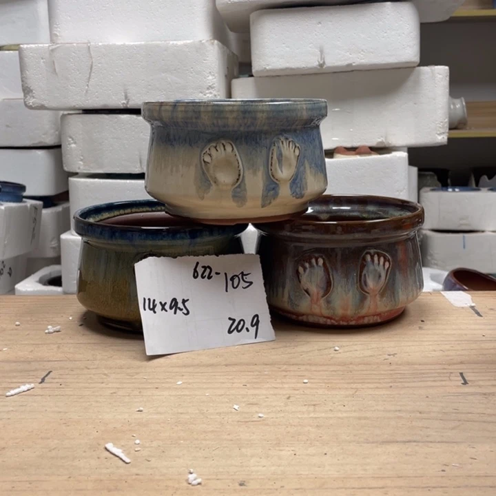 紫砂花盆多肉花盆微瑕105