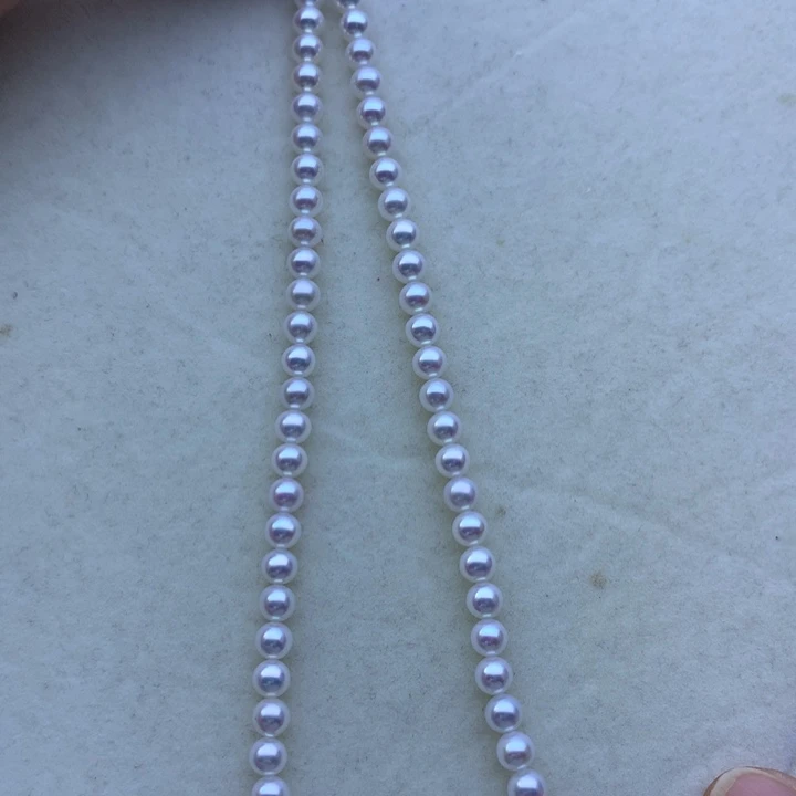 淡水珍珠18K金镶嵌颈饰七*主