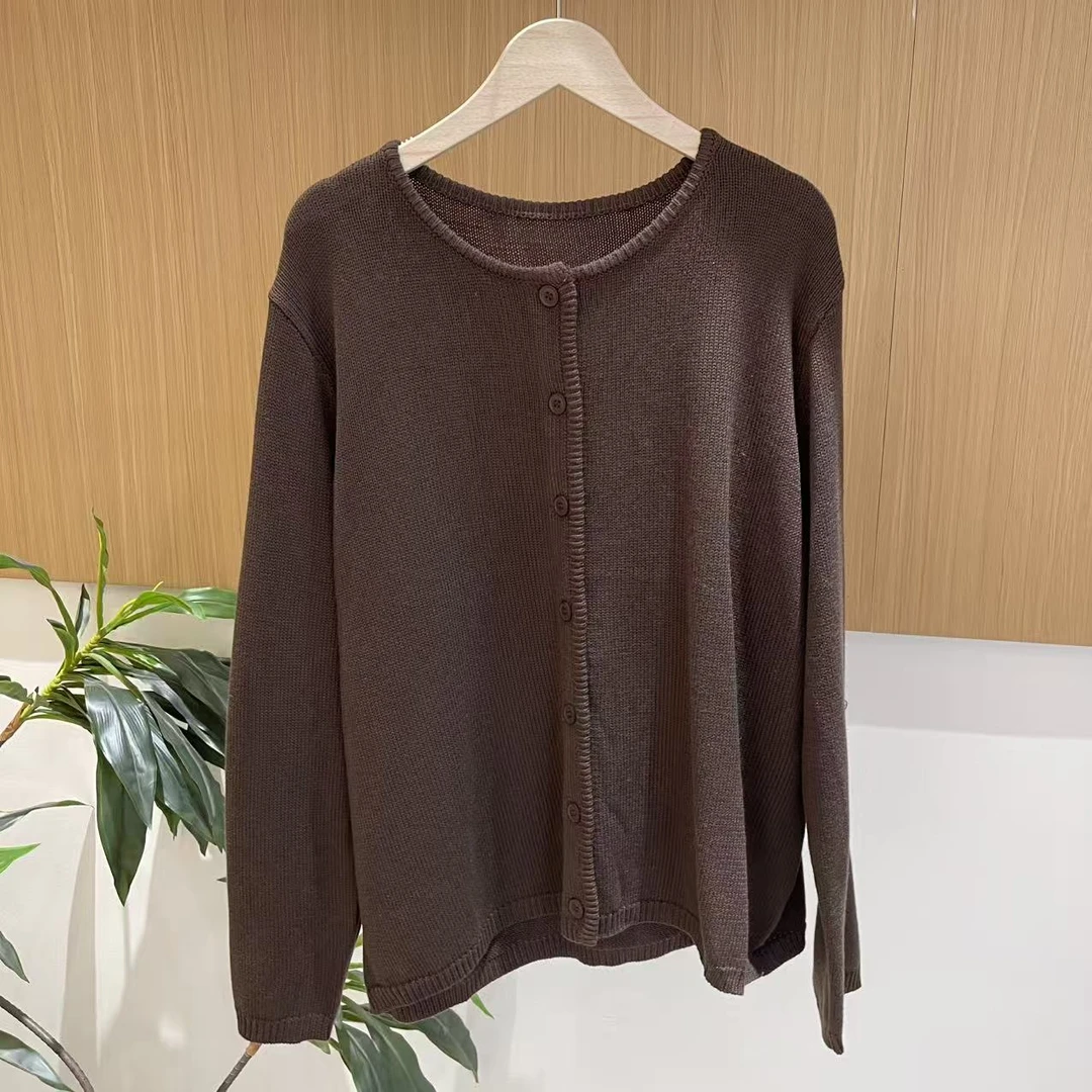 16357新款春秋百搭休闲慵懒宽松针织开衫