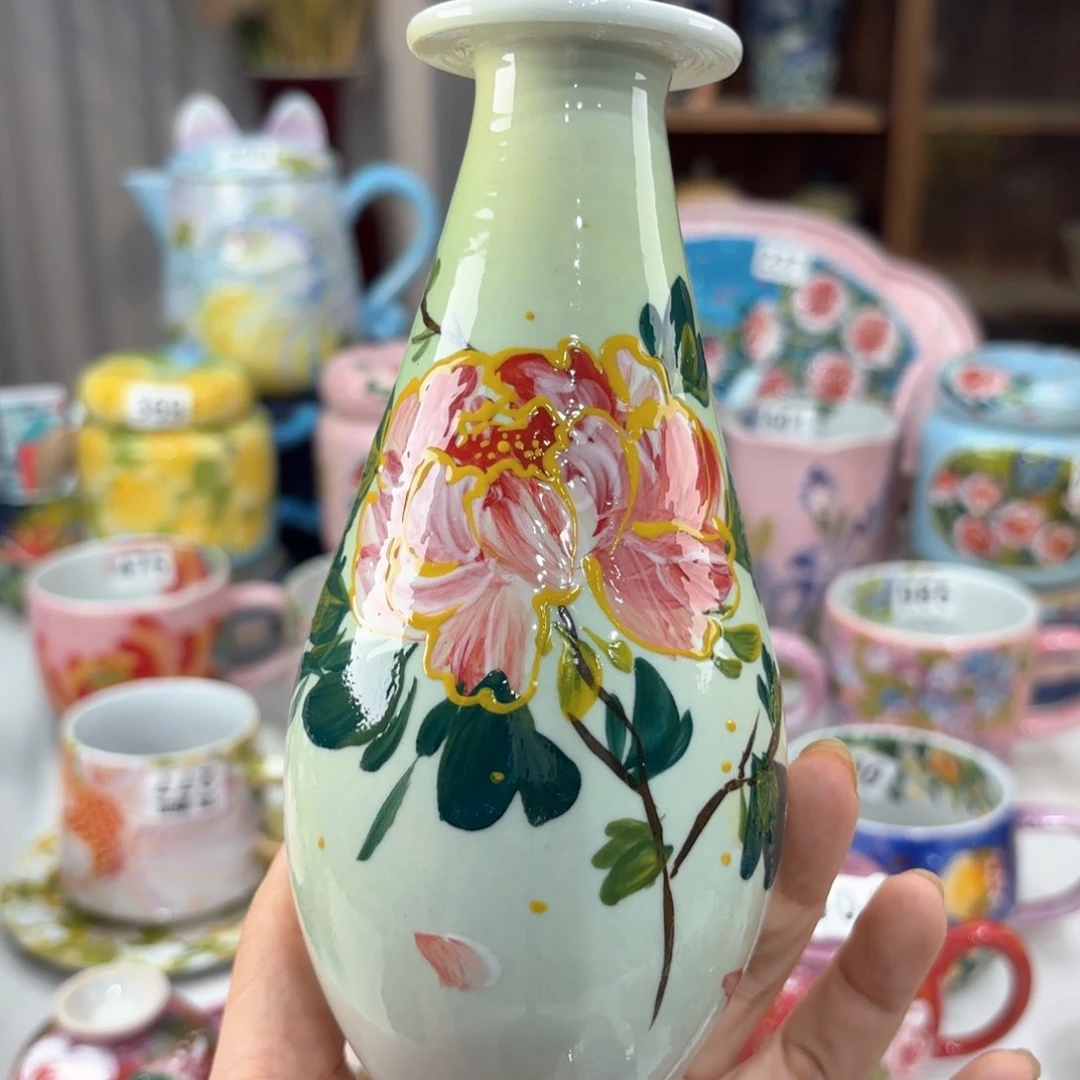 景德镇手绘高温釉下彩陶瓷茶具