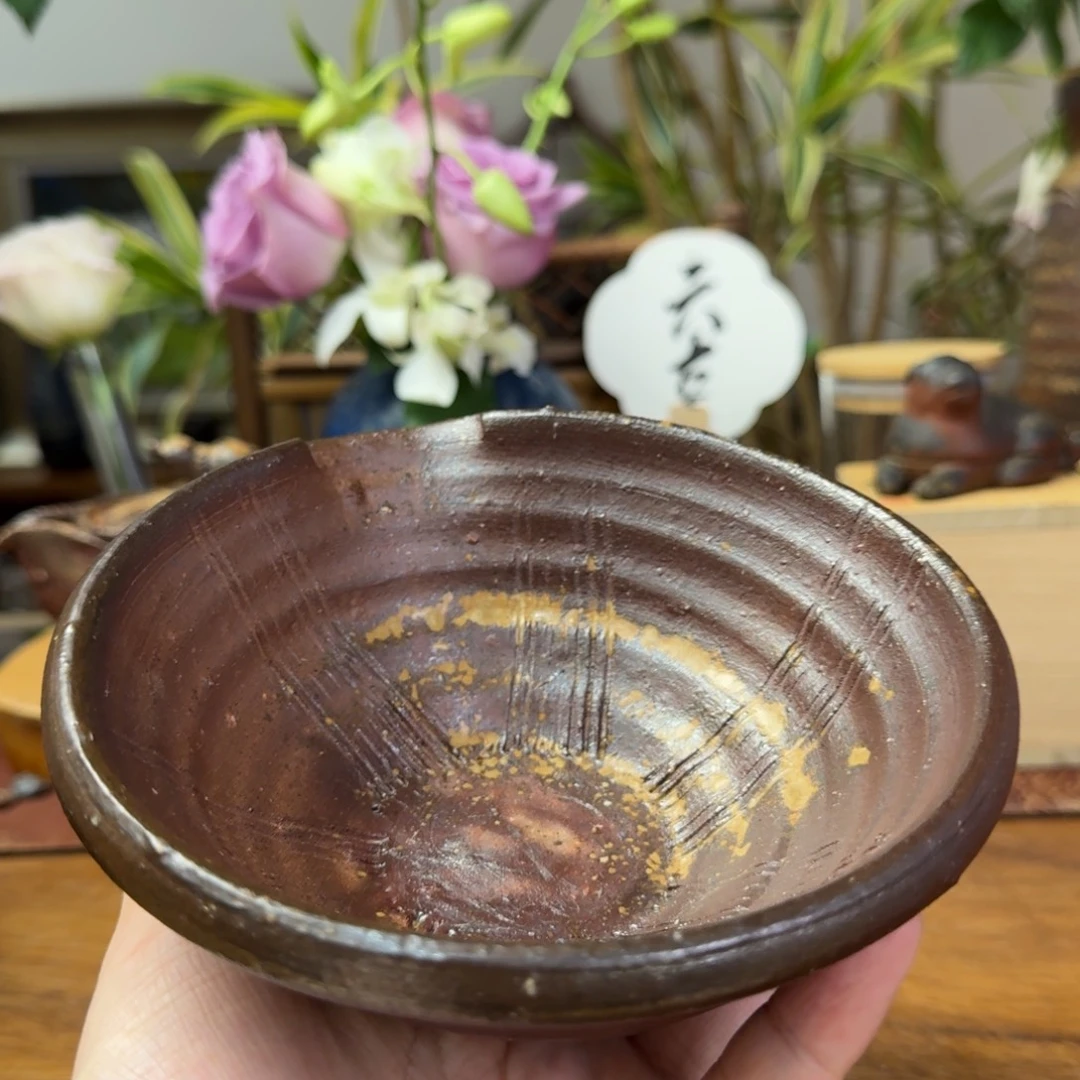 森丁斋备前烧片口公道杯福利一口价