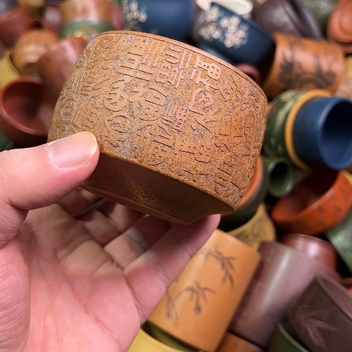 紫砂茶杯全手工紫砂主人杯