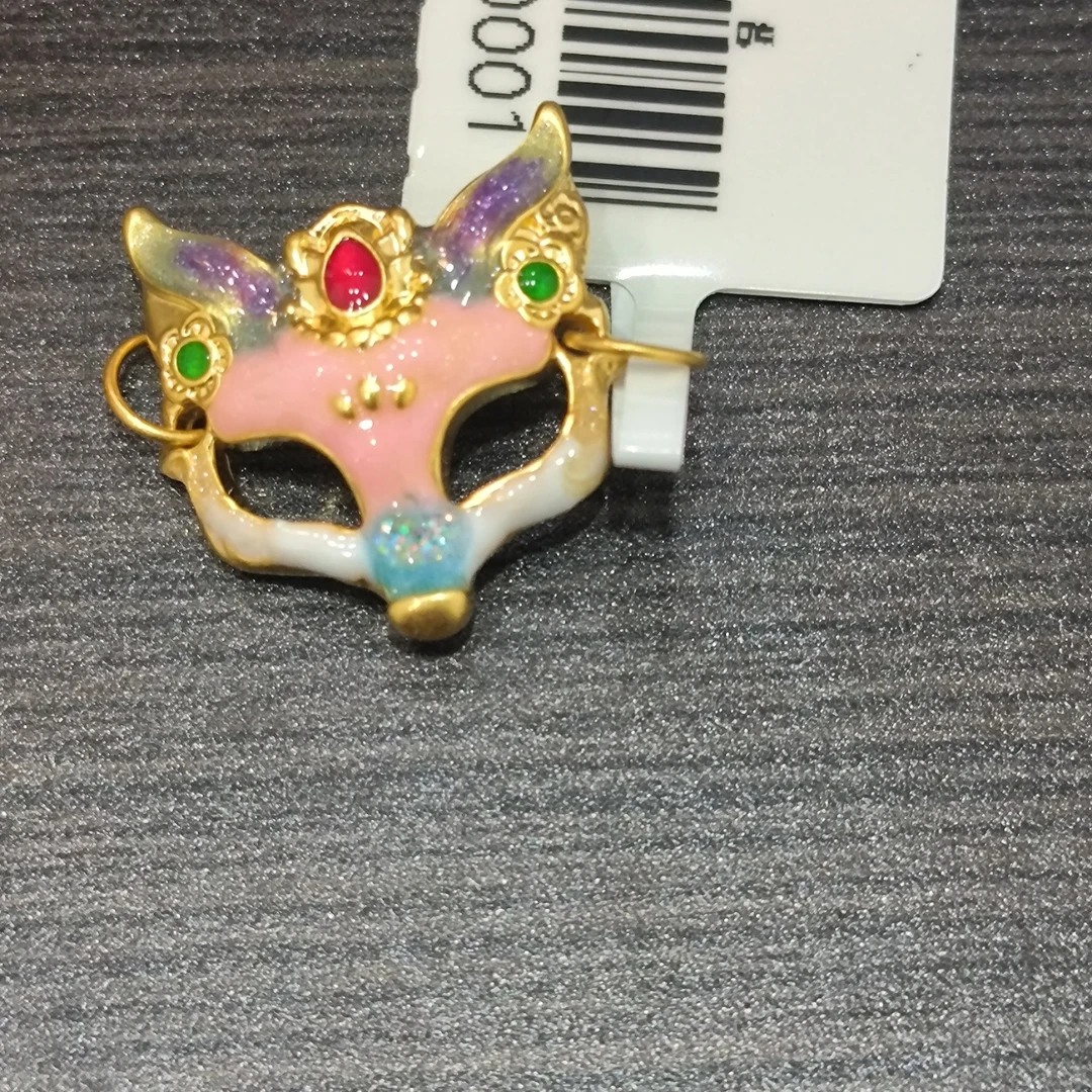 【莹莹专享】足金999 多彩狐狸面具 ZP 0.64 纳金添福