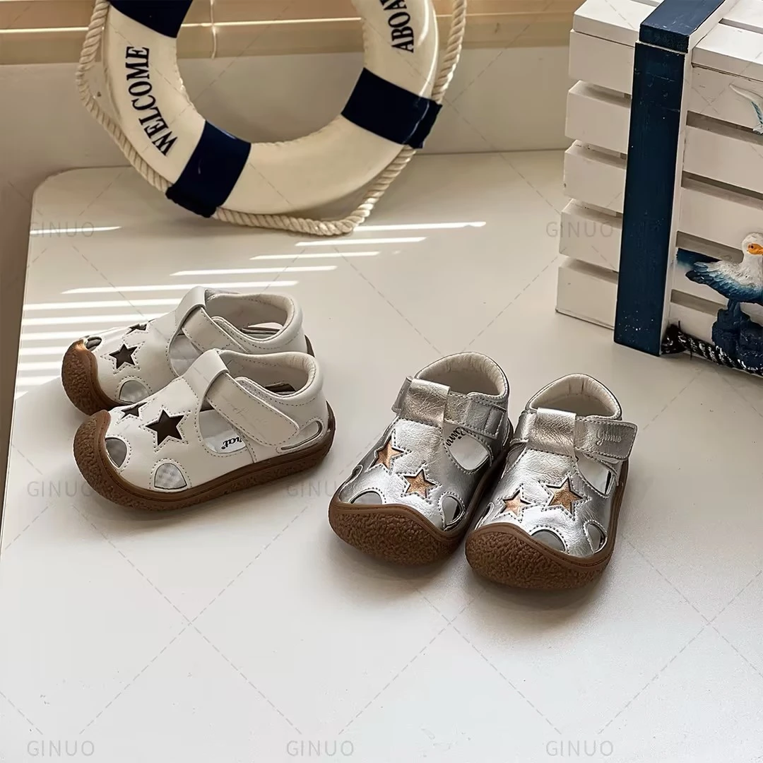 Gina婴儿凉鞋宝宝软底学步鞋夏季幼儿小童纯色单鞋休闲鞋0370