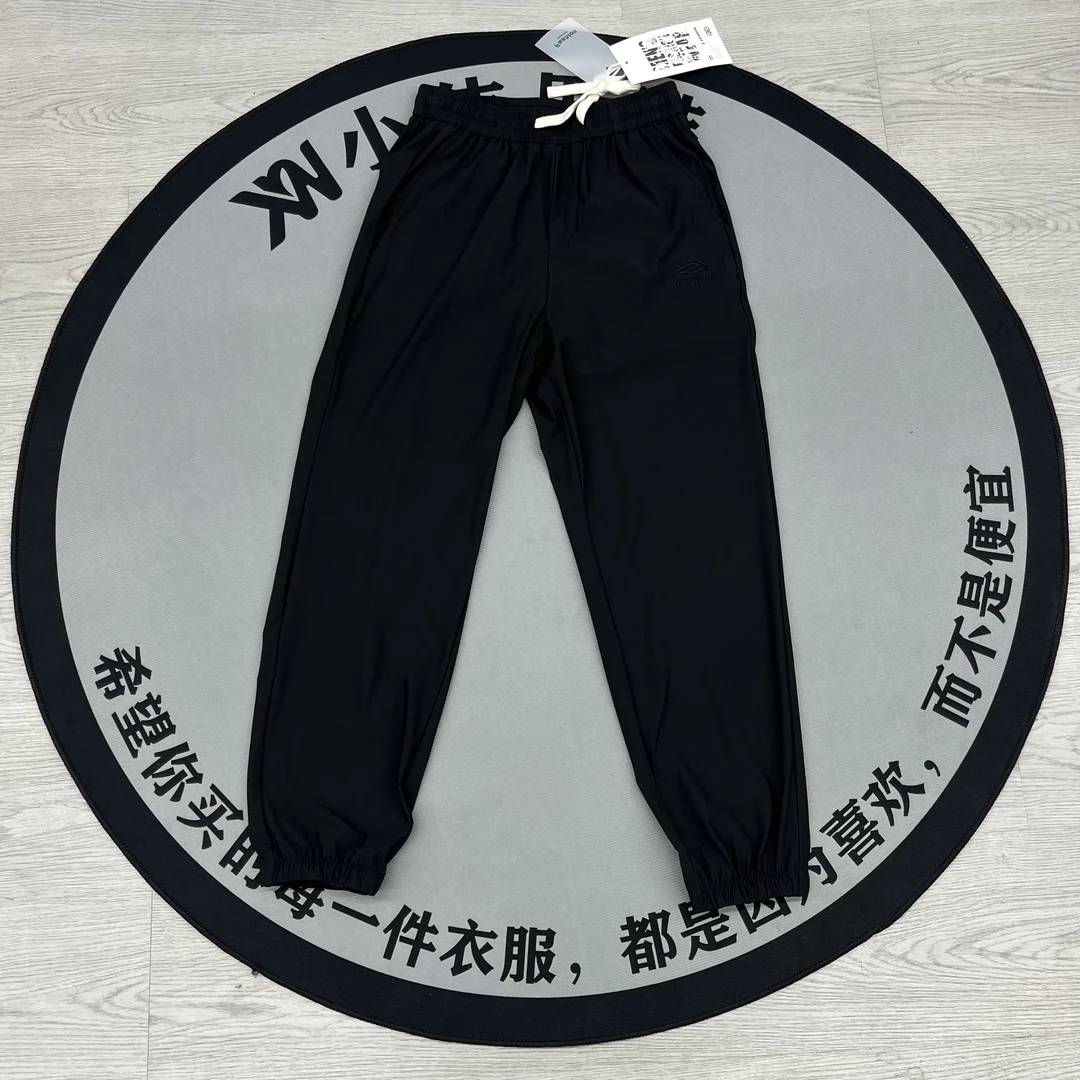 宽松束脚裤潮夏季速干网眼休闲裤黑色瑜伽长裤可爱风52398