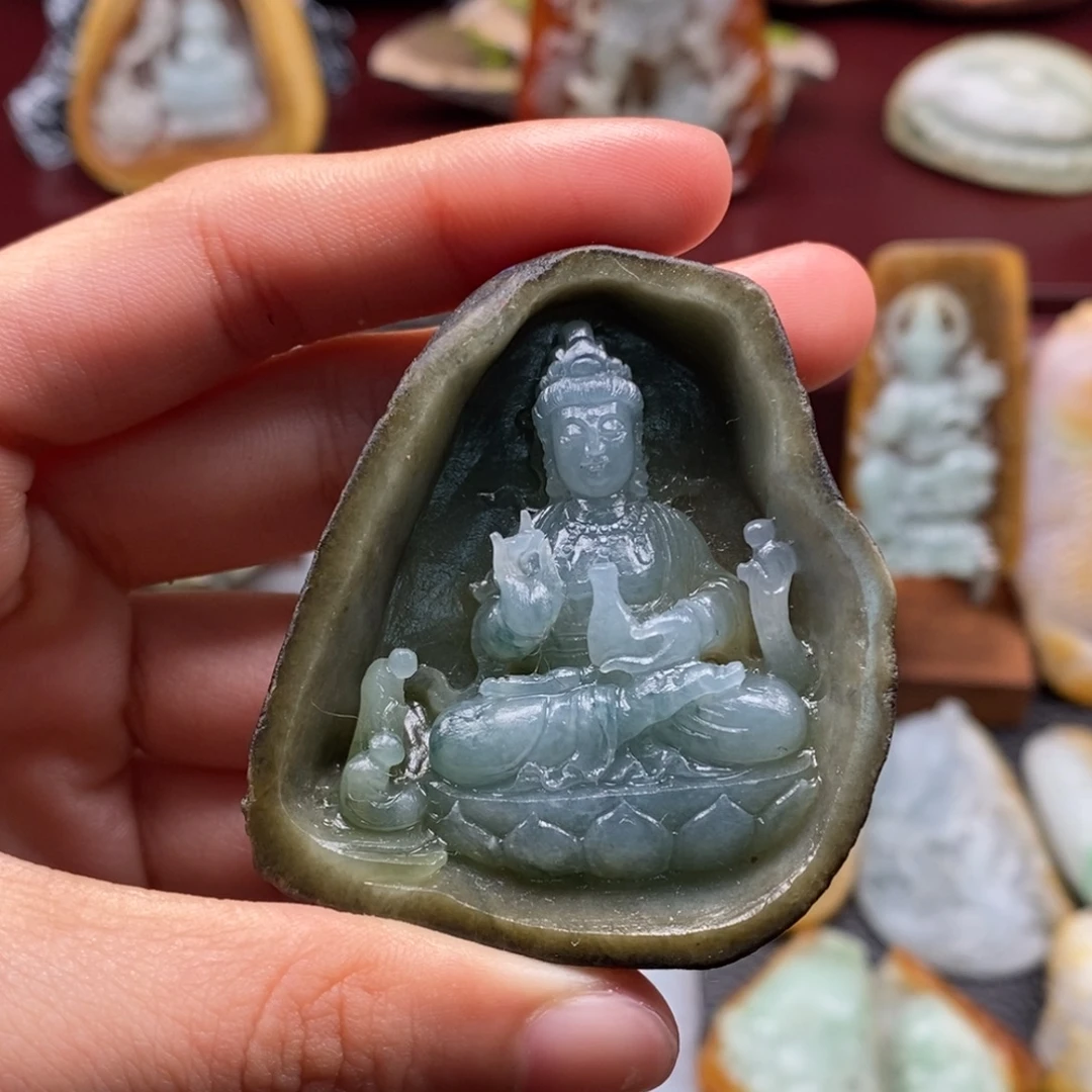 任***远定制翡翠未镶嵌天然缅料a货翡翠