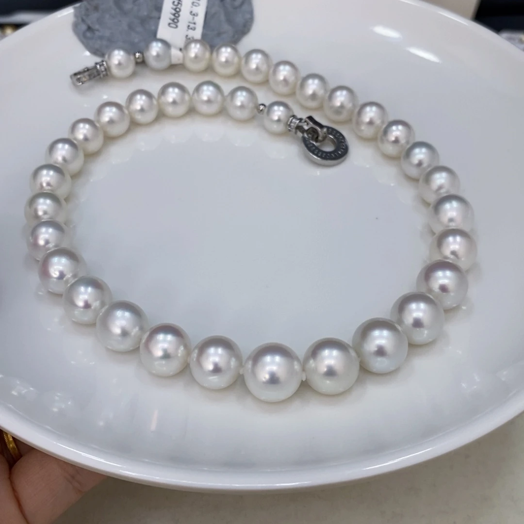 海水珍珠颈饰未镶嵌J*D澳白项链10.3-13.3华