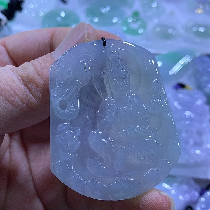 颈饰未镶嵌翡翠天然翡翠A货吊坠