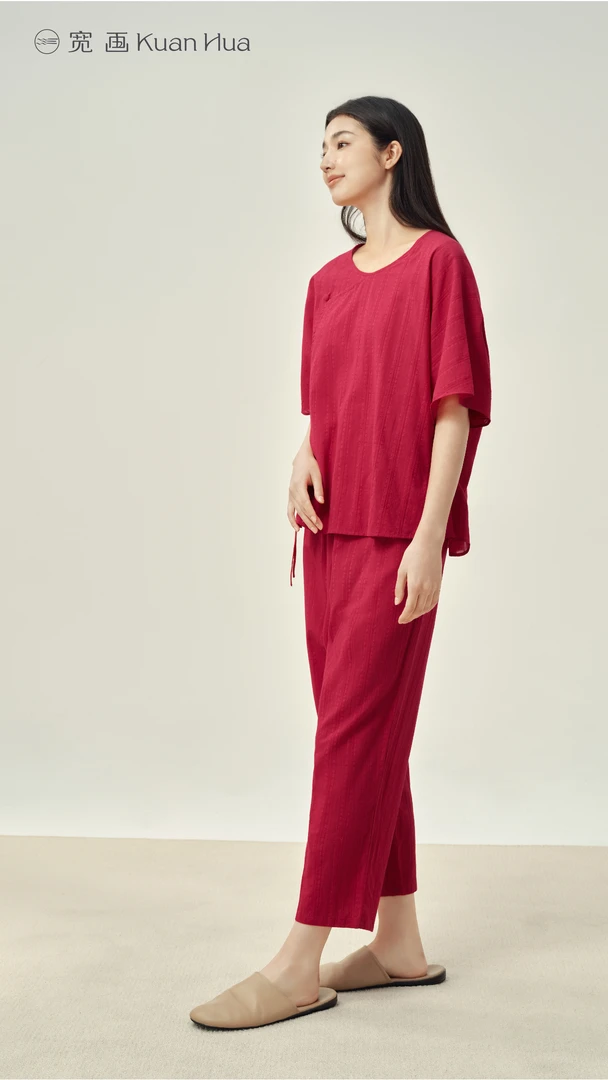 宽画25年新款新年闲庭漫步系列国风家居套装91958