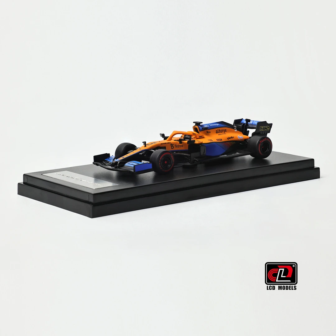 LCD车模 1:64 合金 McLaren 迈凯伦MCL35 F1赛车 小比例汽车模型