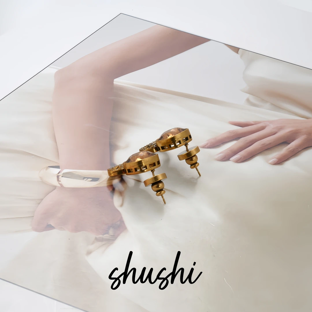 铜合金仿水晶耳饰 耳环9011