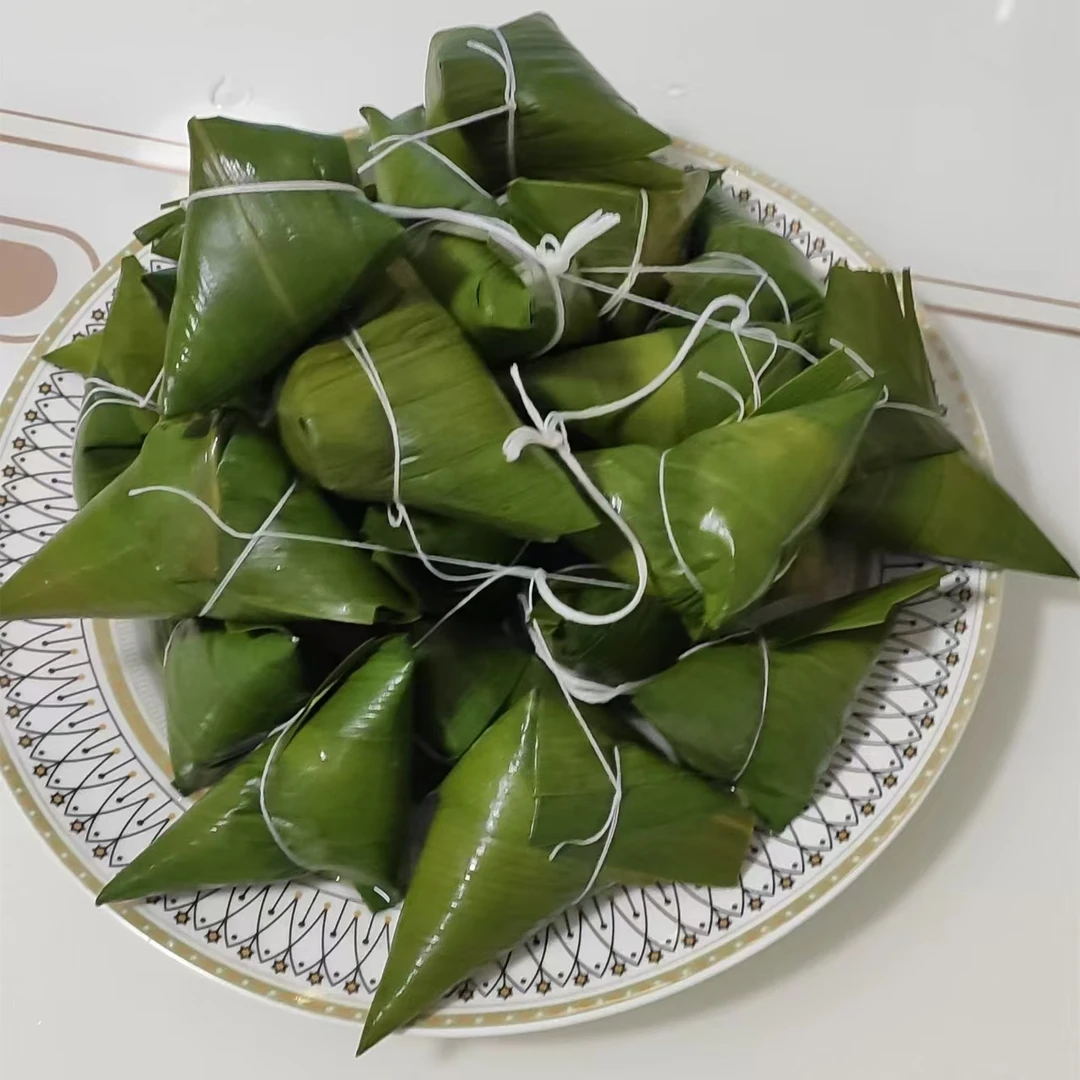 苏北家乡柴叶粽子新鲜芦苇叶现包现发包邮到家