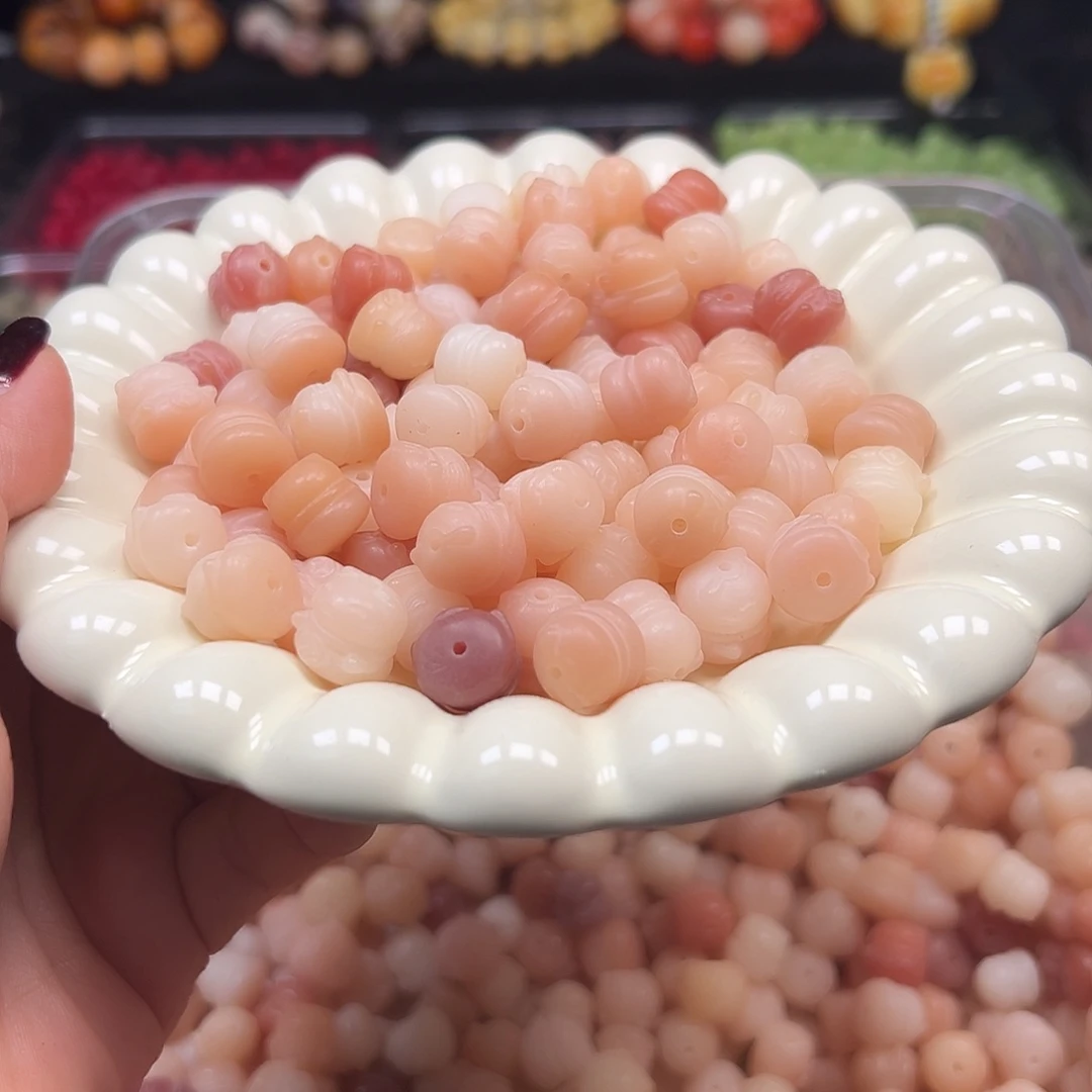 手串菩提根/象牙果粉招财猫100颗