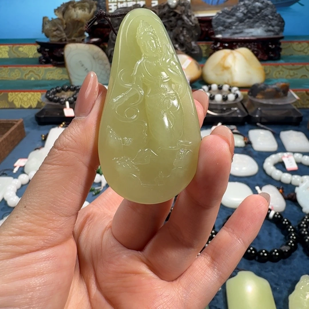 和田玉未镶嵌吊坠(不含链)