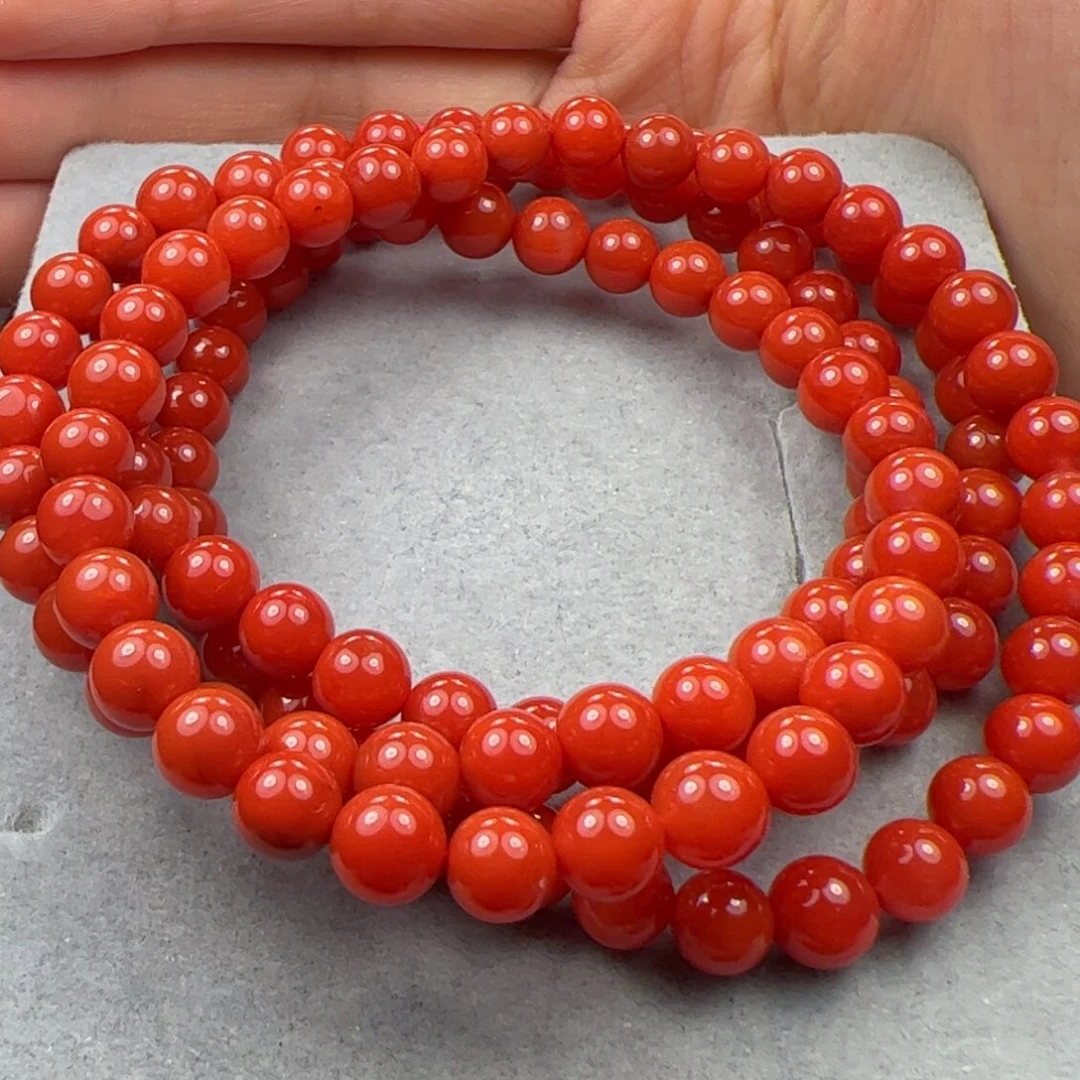 未镶嵌多圈手串南红玛瑙