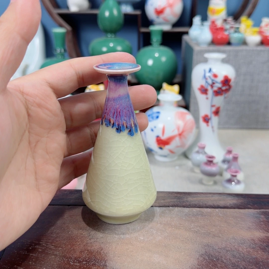 陶瓷手工小花器摆件