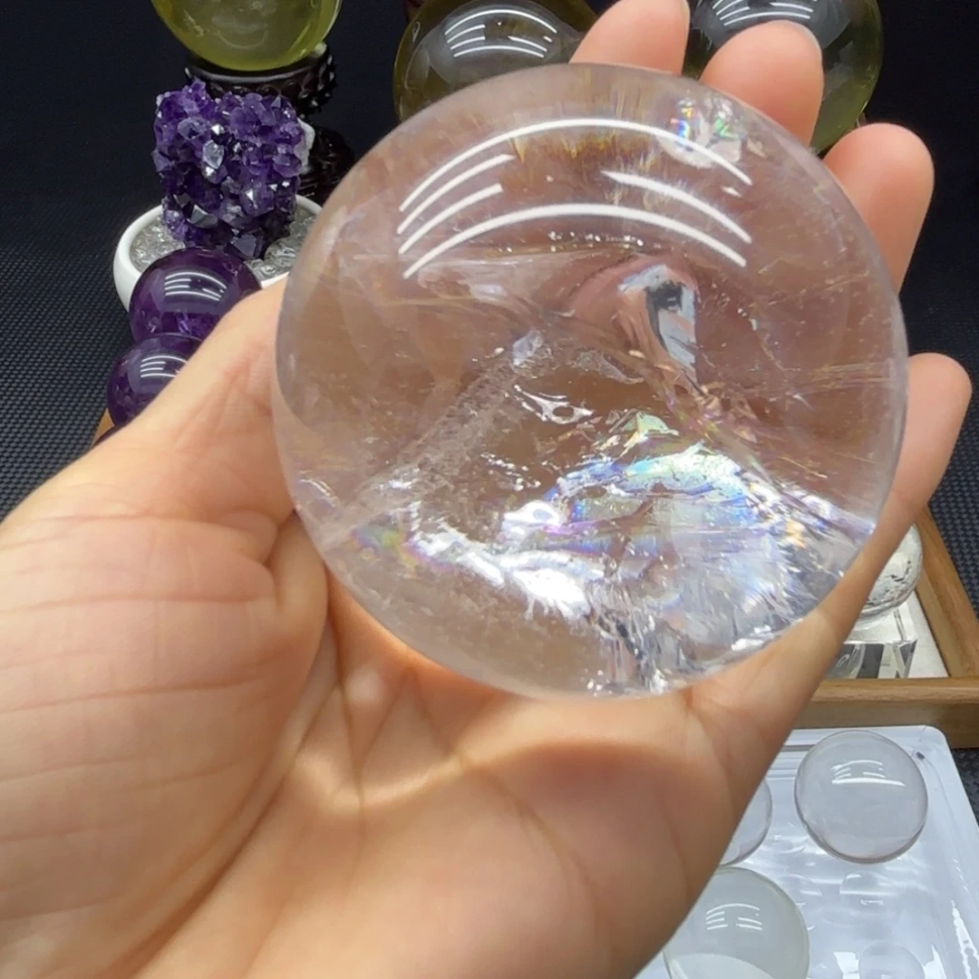 珠宝半成品银S925镶嵌紫晶6.3公分