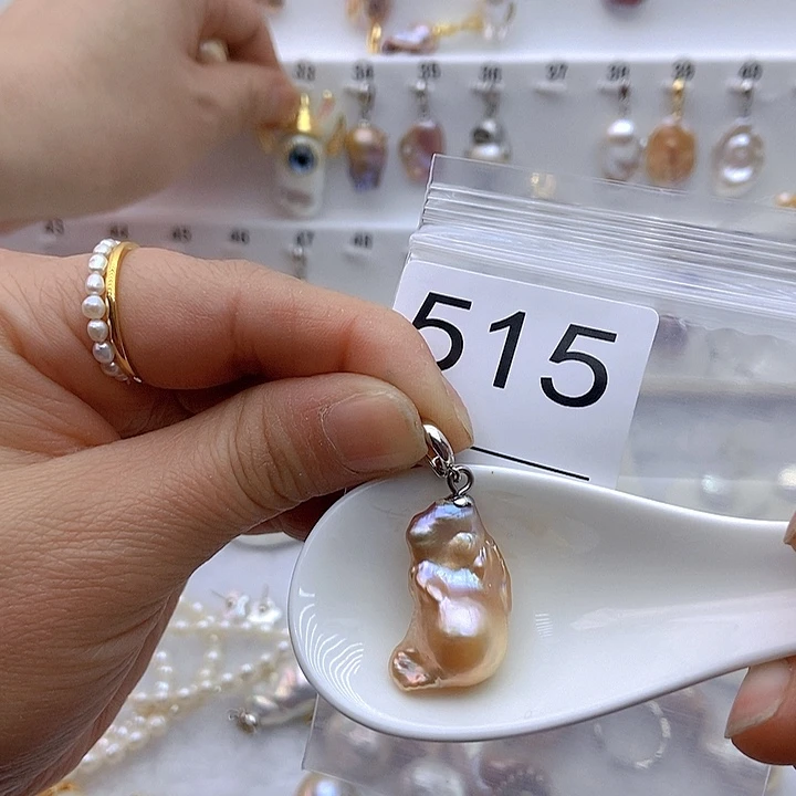 淡水珍珠颈饰银S925镶嵌