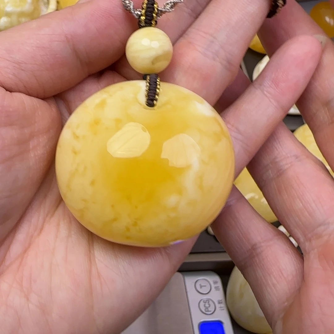 蜜蜡颈饰未镶嵌天然蜜蜡