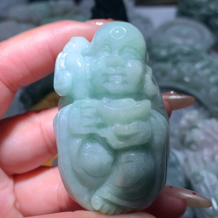 翡翠未镶嵌颈饰保真天然A货翡翠