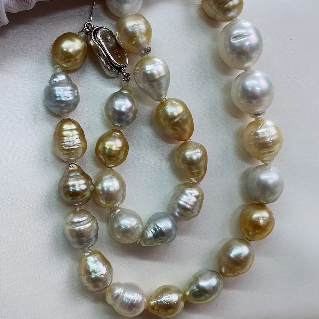 项链未镶嵌海水珍珠10-14