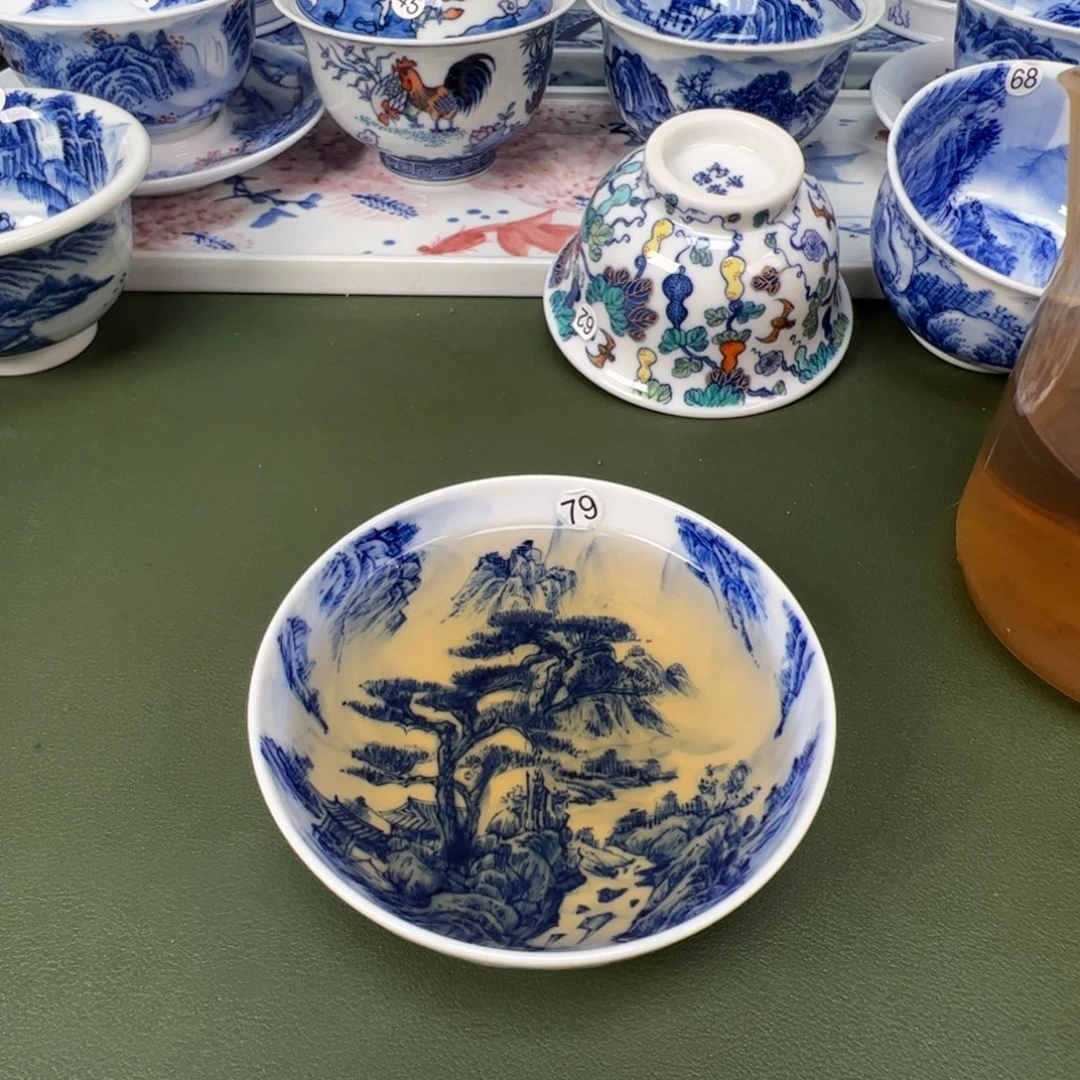 景德镇纯手工纯手绘茶具木木79