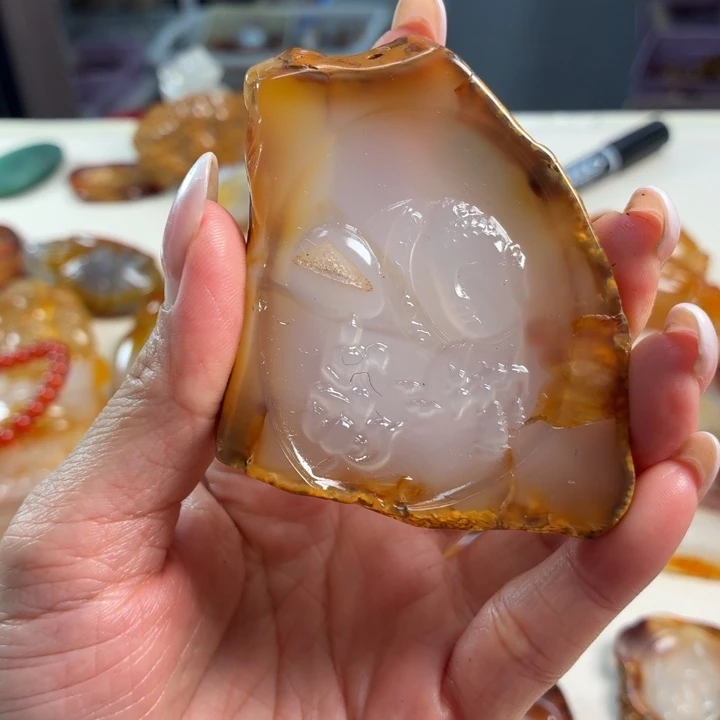 玛瑙/玉髓未镶嵌吊坠(不含链)