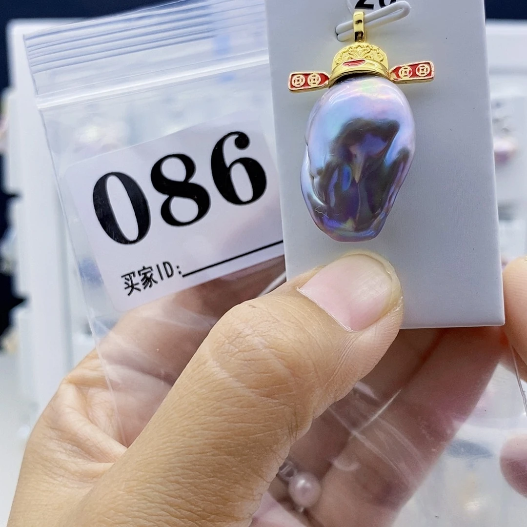 钛钢淡水珍珠颈饰