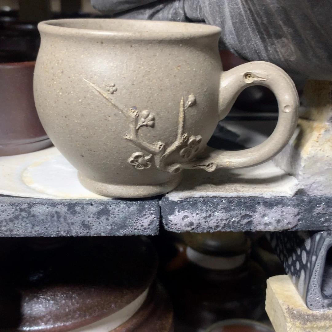 悟***人茶杯紫砂纯自然柴烧