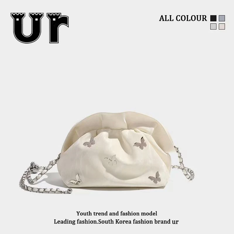UR托特包包女2025春夏新款小众大容量软皮腋下包高级感贝壳包