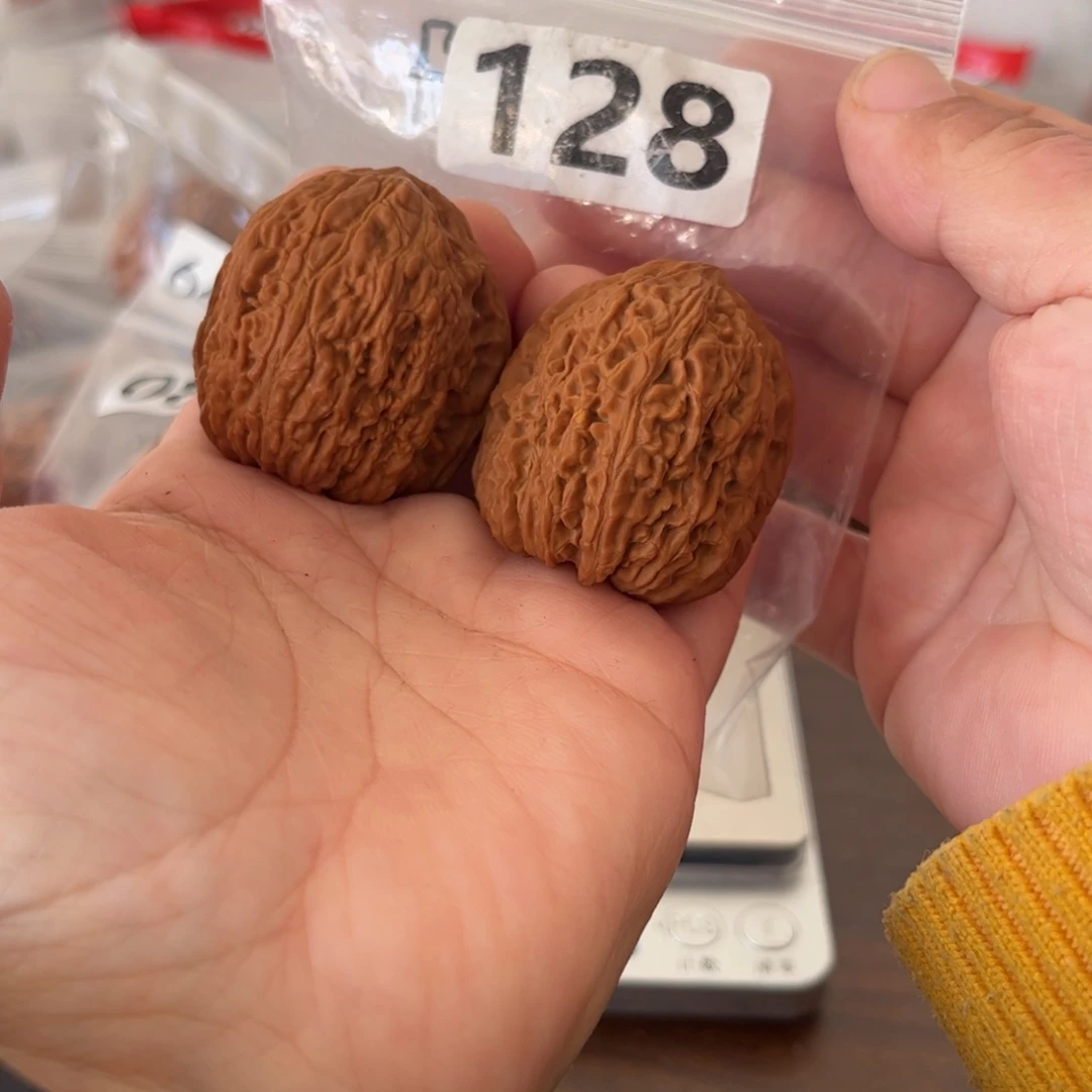 吊坠文玩核桃高炮拉丝凹底35