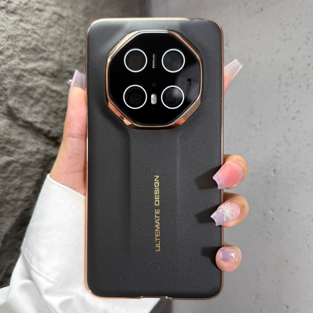 适用华为Mate70Pro手机壳秒变非凡大师皮纹素皮高端60pro/70RS/60