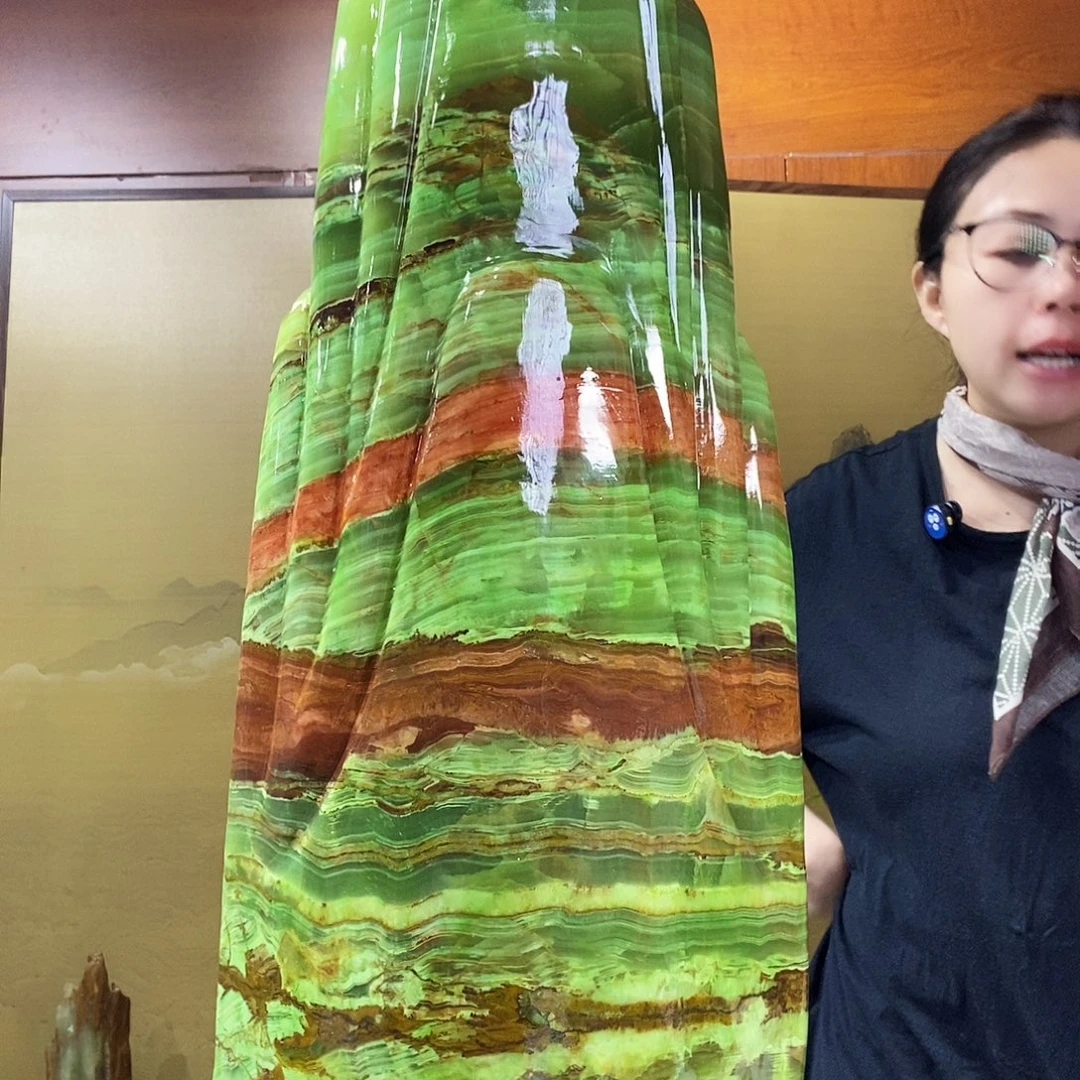 石材山水画作品摆件