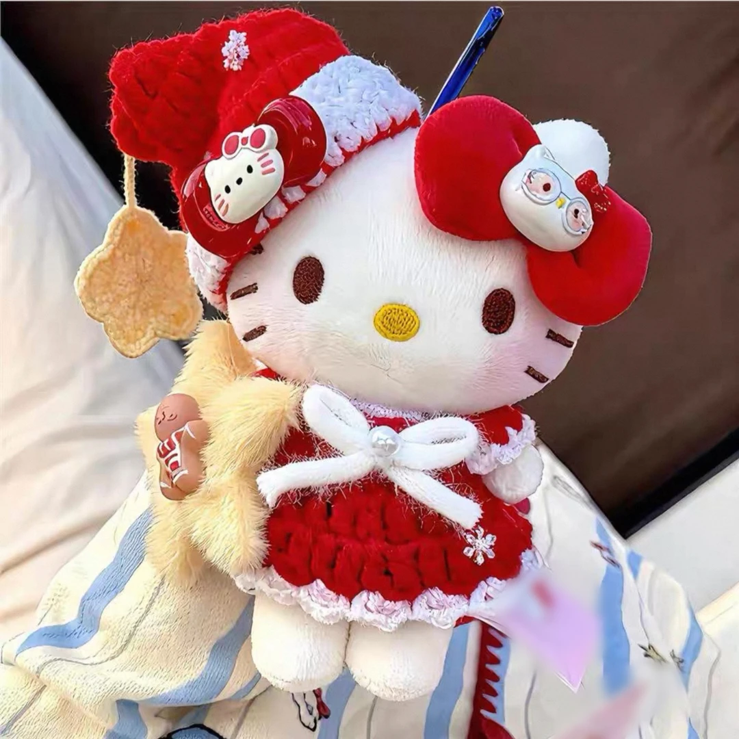 【礼响】红披风kitty背包挂件圣诞树雪人可爱玩偶圣诞节礼物包挂件