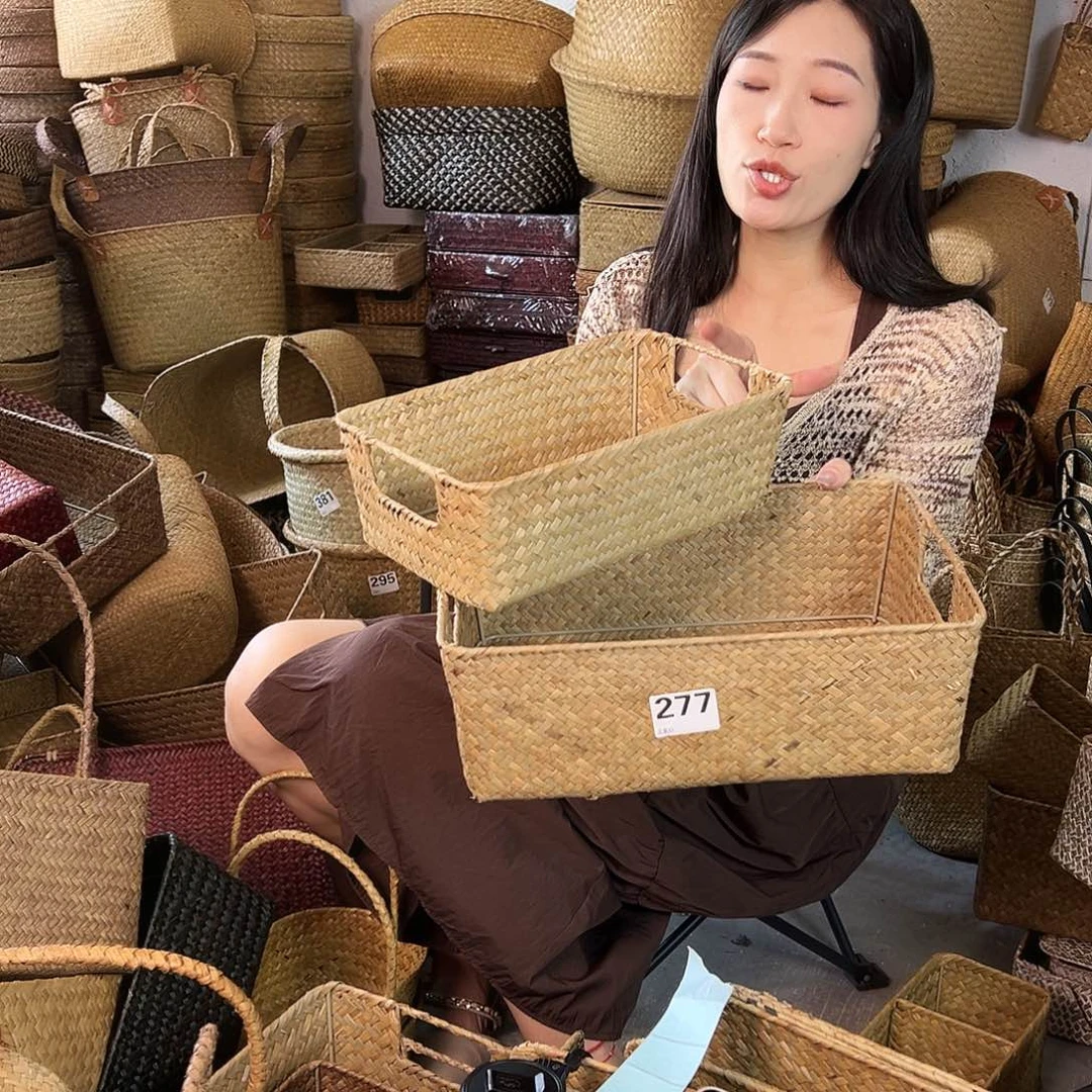 草编草编包/草编收纳盒微瑕疵