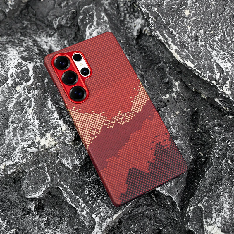 适用三星S25系列凯夫拉手机壳超轻薄防摔散热防指纹防滑保护