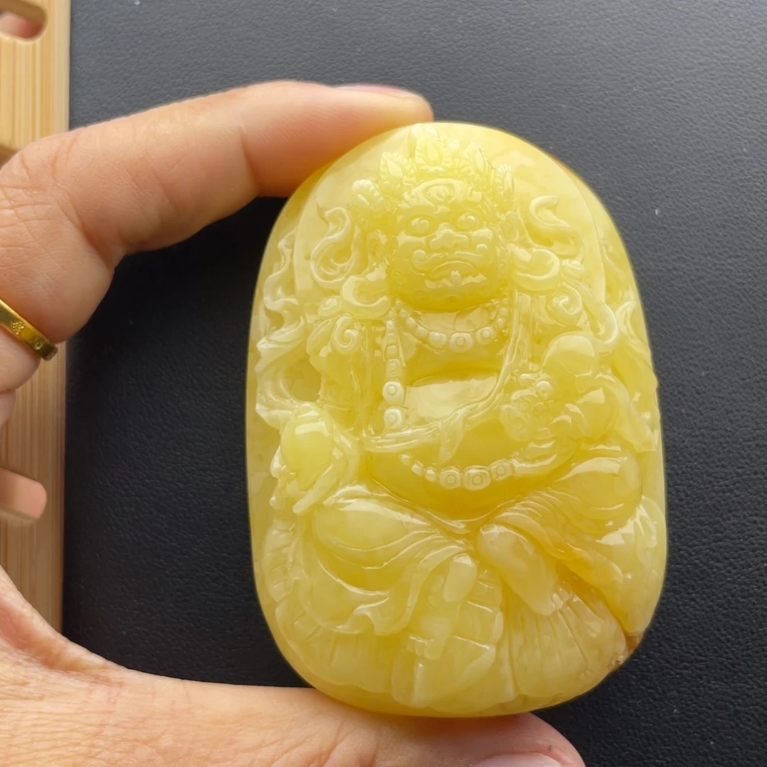 琥珀未镶嵌颈饰天然琥珀蜜蜡