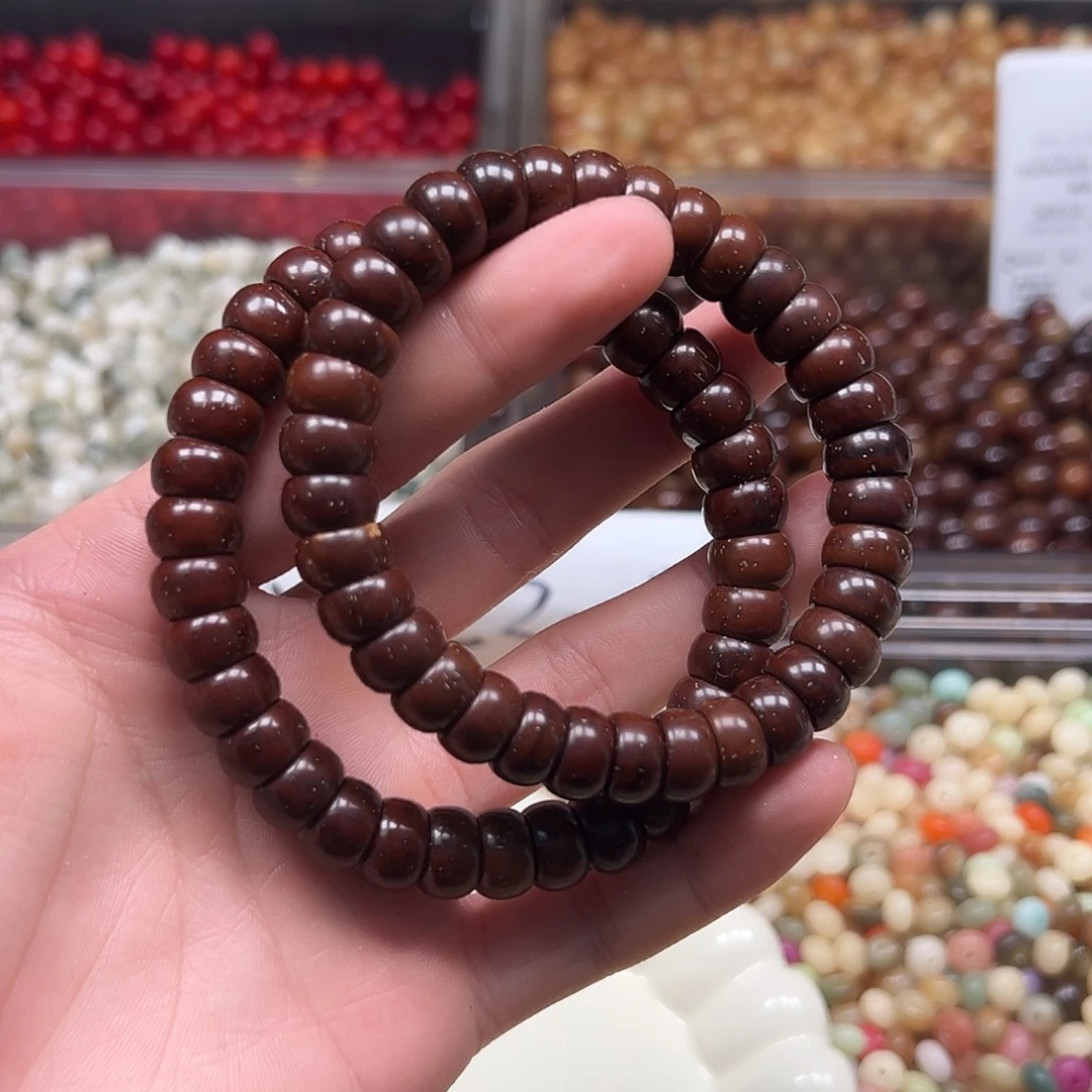 手串菩提根/象牙果红皮紫鼠碗珠1条