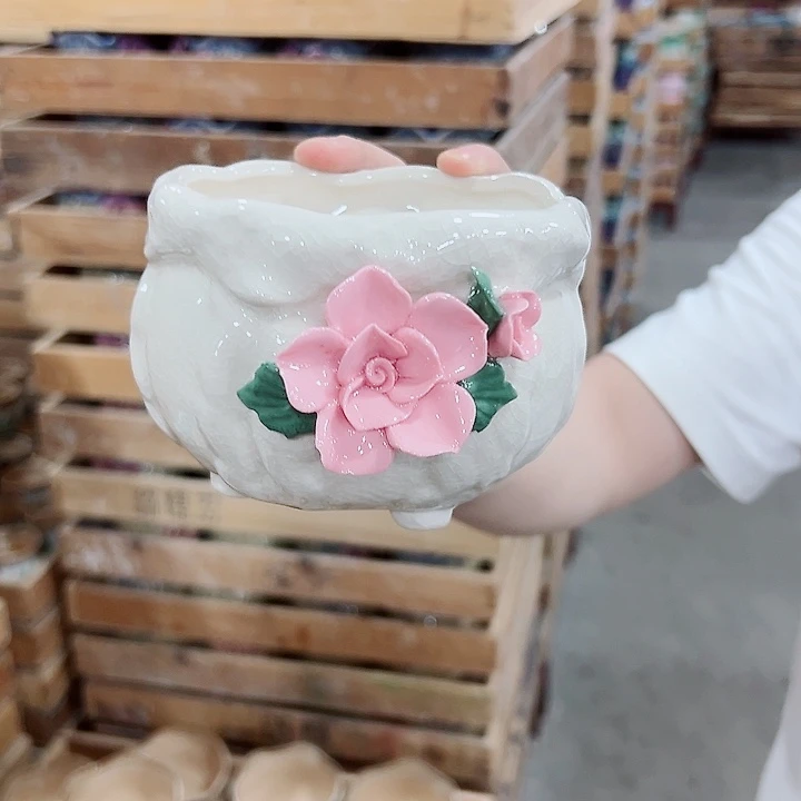 有孔，满10元发货多肉陶瓷花盆