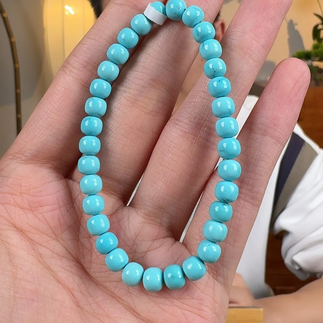 绿松石未镶嵌珠宝奇石卡5.7 云盖寺精品