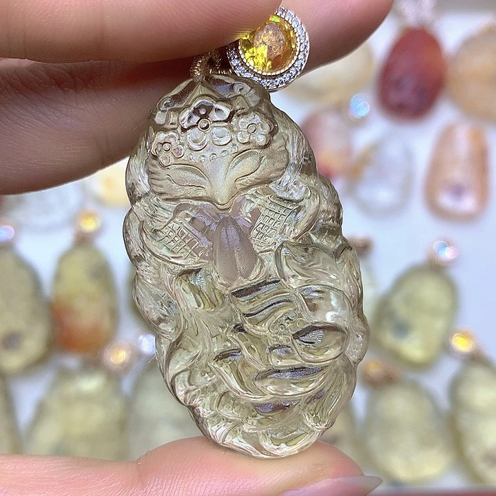 吊坠(不含链)紫晶未镶嵌