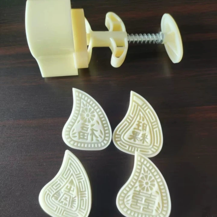 潮汕红桃手压式月饼年尾中秋红壳桃包子粿模具