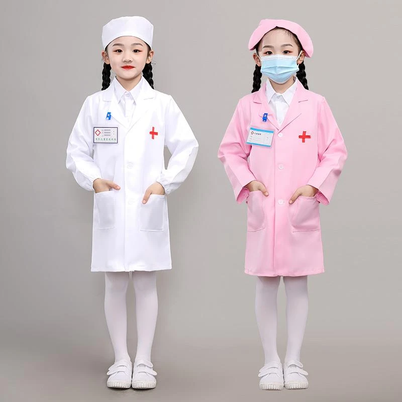 儿童医生护士手术服小孩过家家白大褂幼儿园职业角色扮表演出服装