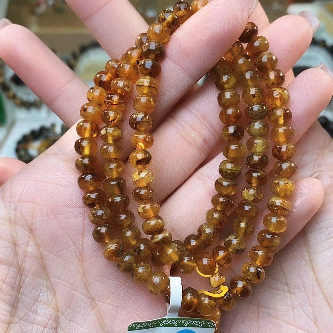 琥珀未镶嵌手链6➕