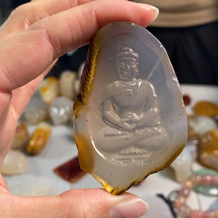 玛瑙/玉髓吊坠(不含链)未镶嵌