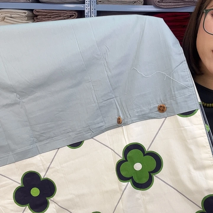 棉棉纯棉1.6被套四叶草