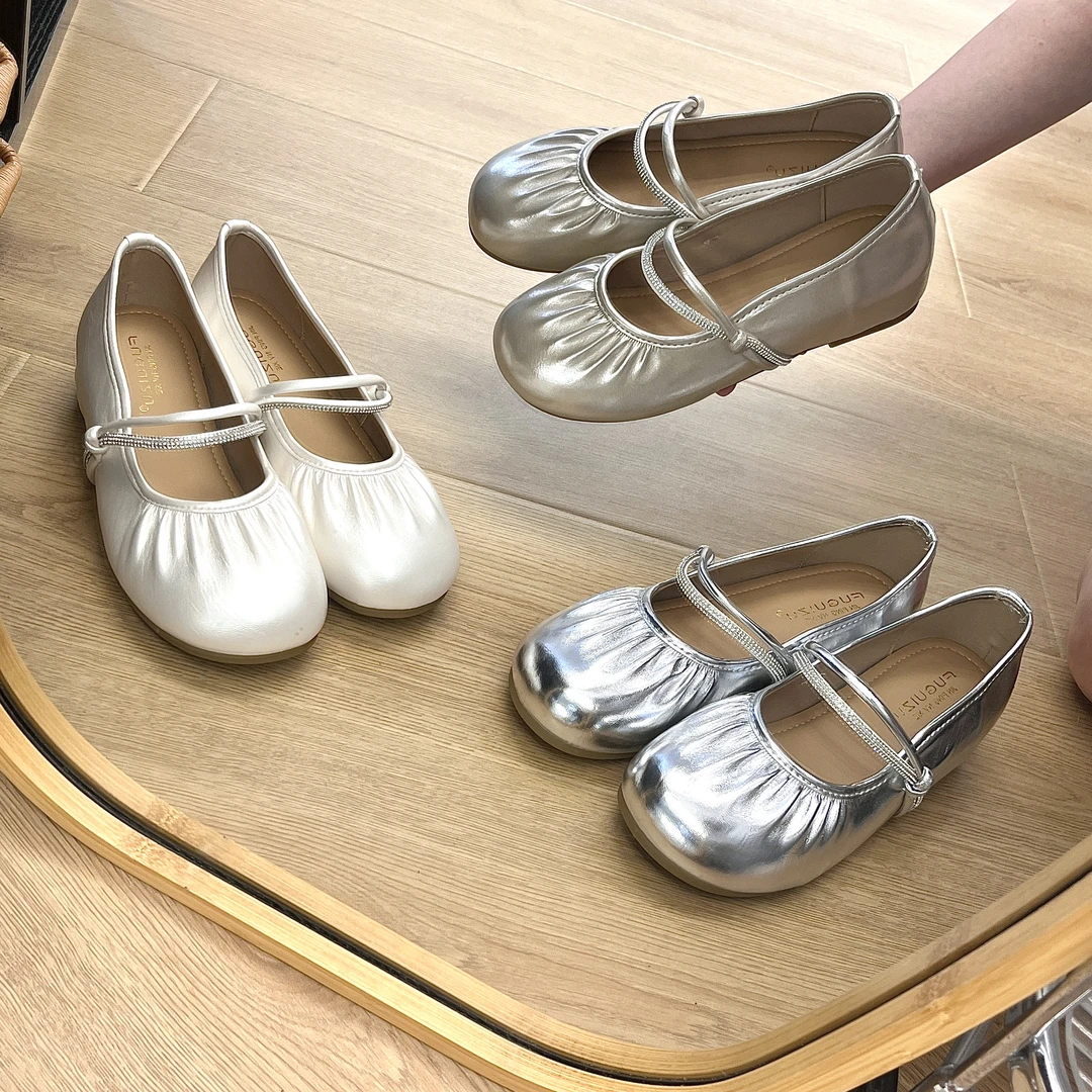 OP/OP【内增高5厘米】坡跟厚底韩版浅口一字式扣带百搭玛丽珍富婆风